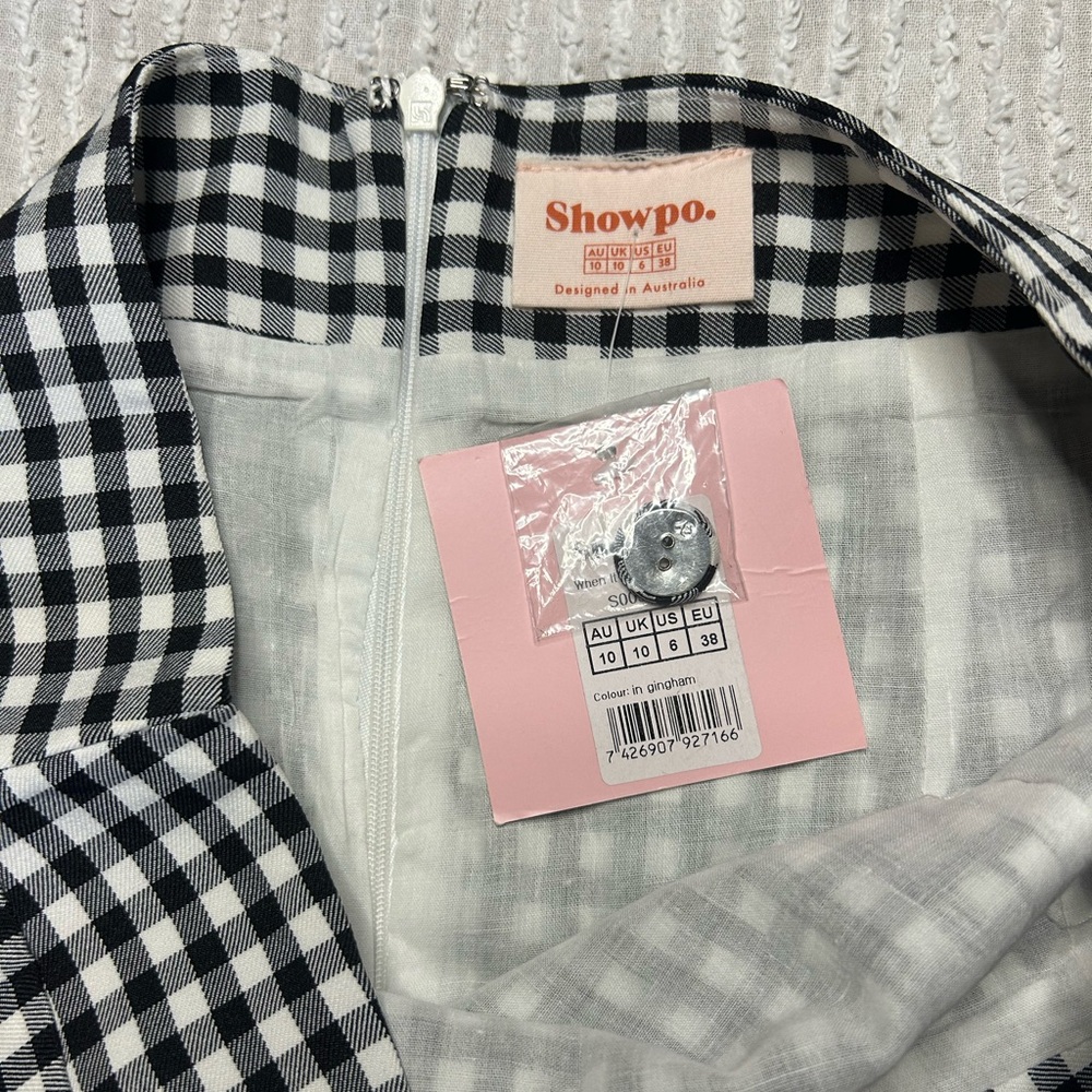 Showpo Black and White Gingham Mini Skirt - Picture 11 of 16